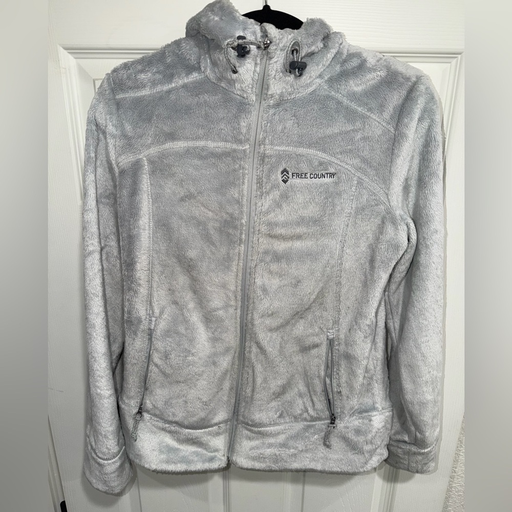 Free Country Light Gray Fleece Jacket